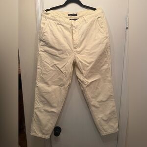 Men's Cream courderoy Pants